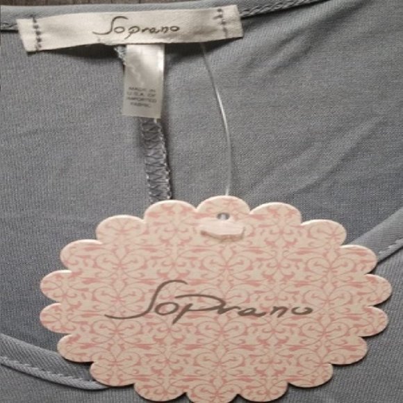 Soprano Comfy Loose Flowing Tank Top - Sz. L - Picture 2 of 4